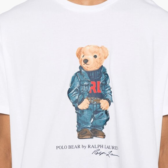 Polo Ralph Lauren Other - 🐻 Polo Bear Ralph Lauren Denim Jacket Graphic T-Shirt Tee XL Extra Large